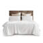 Ensemble de draps en satin de coton 4 pièces 4 pièces, blanc-118618534-118618531