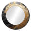 Or noir Spiral Poteries - miroir mural abstrait en spirale, miroir décoratif rond doré, impression d'art en métal-99621424