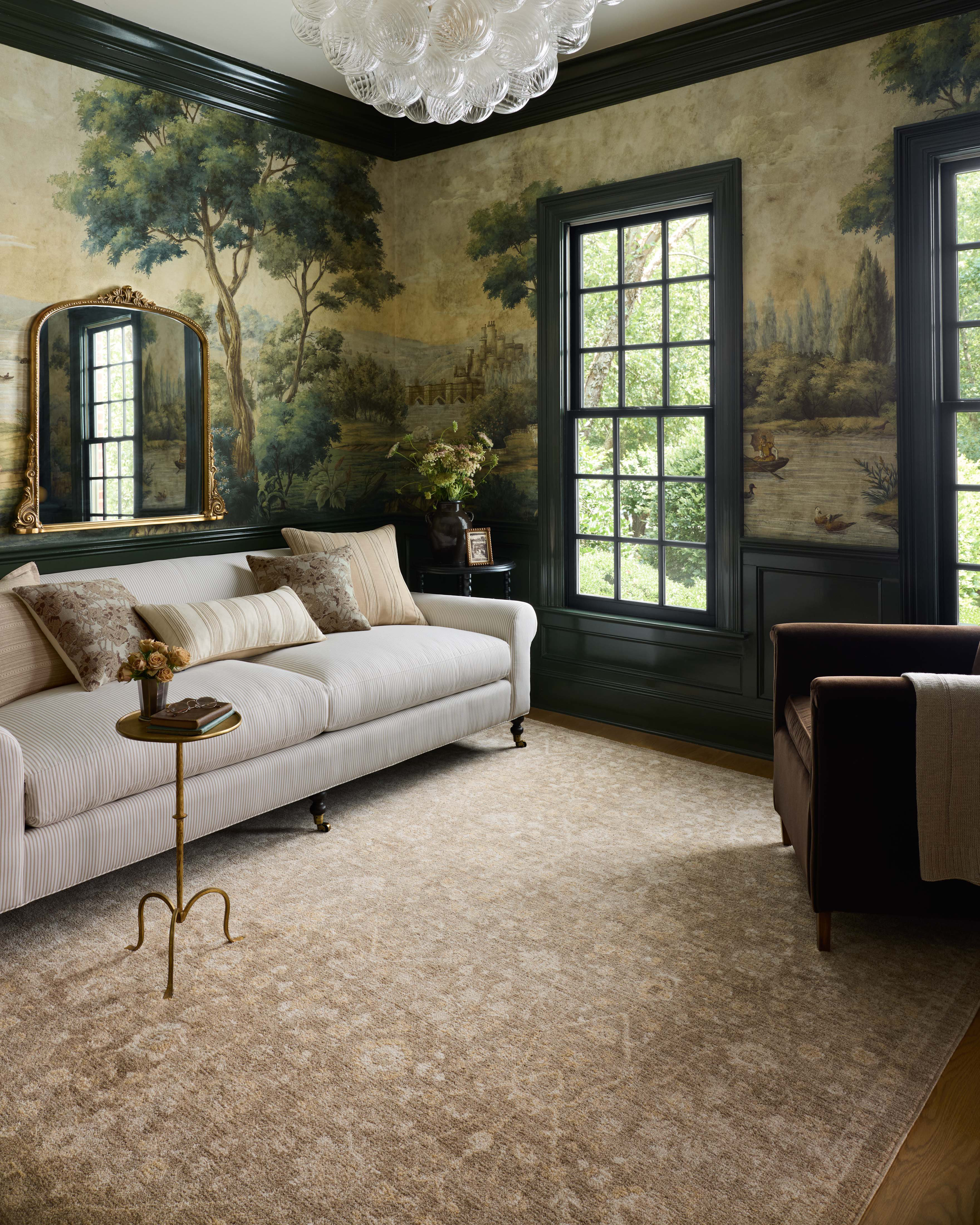 Chris Loves Julia x Loloi Palma Bark / Natural Area Rug