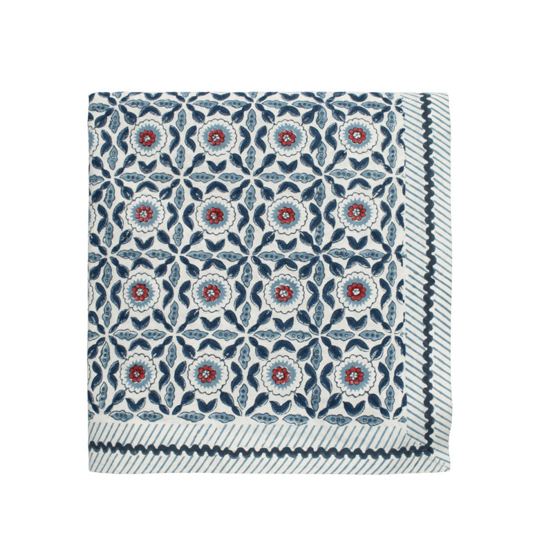 Majorelle Tablecloth, Red/White/Blue