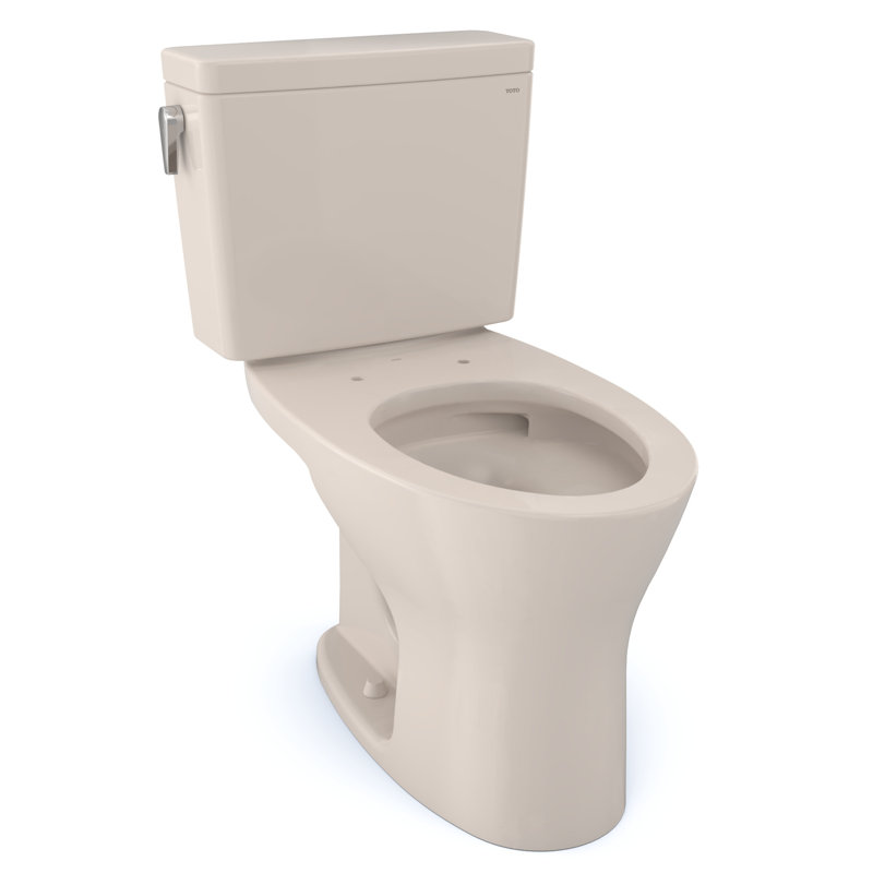 Drake® Dual-Flush Elongated Two-Piece Toilet, Sedona Beige, 12"