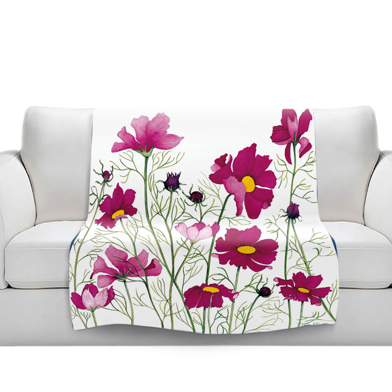 Couverture sherpa cosmos doux rose, l 68 po x L 80 po