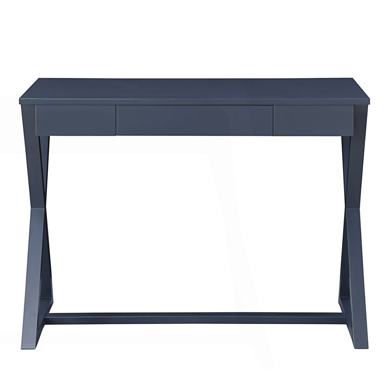 Console Table With X-Shape Base And 1 Drawer, Entry Table