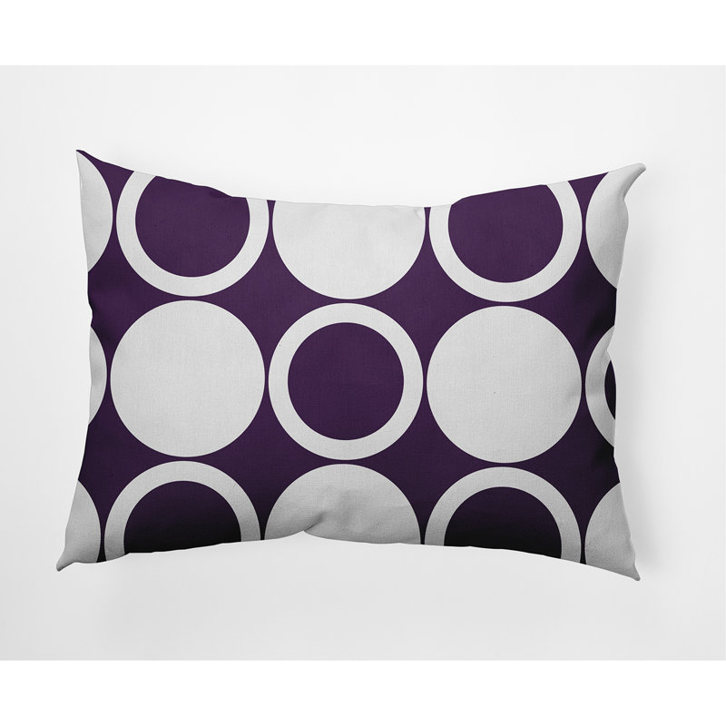  Housse et insert de coussin circulaire, Mauve