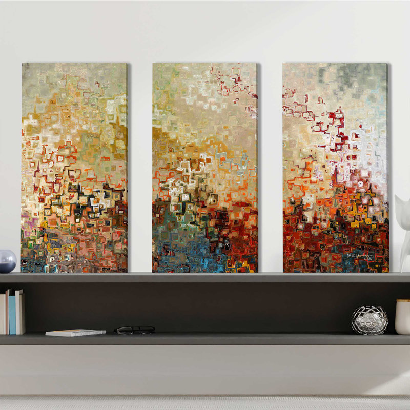 "Whereever You Go. Joshua 1: 9" par Mark Lawrence, ensemble de 3 impressions sur toile