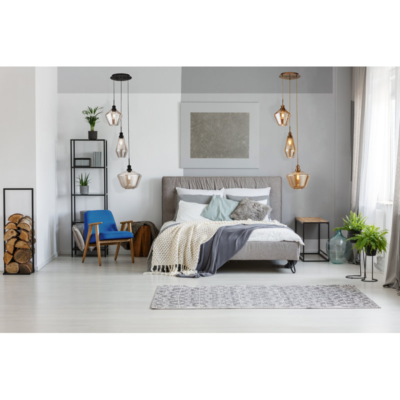 Colette 3-Light Cluster Chandelier, Black