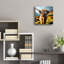  «Highland Cow Sun lunettes 1» par Rey Klimt, art mural en verre acrylique-932102773