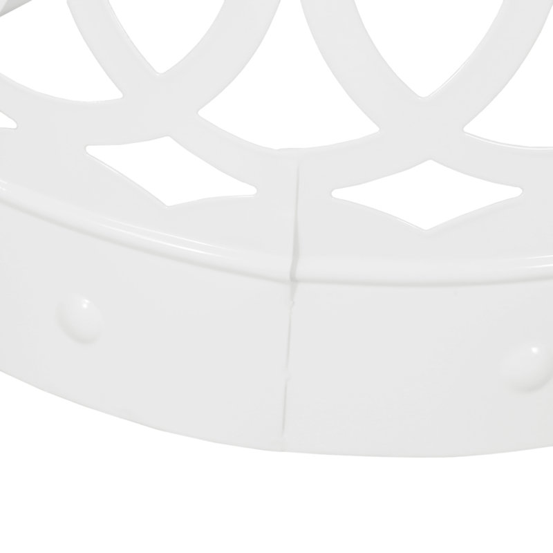 Outdoor Metal S/2 End Rable, 2, White