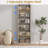 6-Tier Fixed Shelf Bookcase, 75" Tall Heavy-Duty Storage with Tip-Resistant Design-456693298