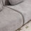 Combinaison modulaire, forme de joint en bambou, fauteuil, très grande compression et assise profonde en chenille 3 + 1 places (avec 3 coussins)