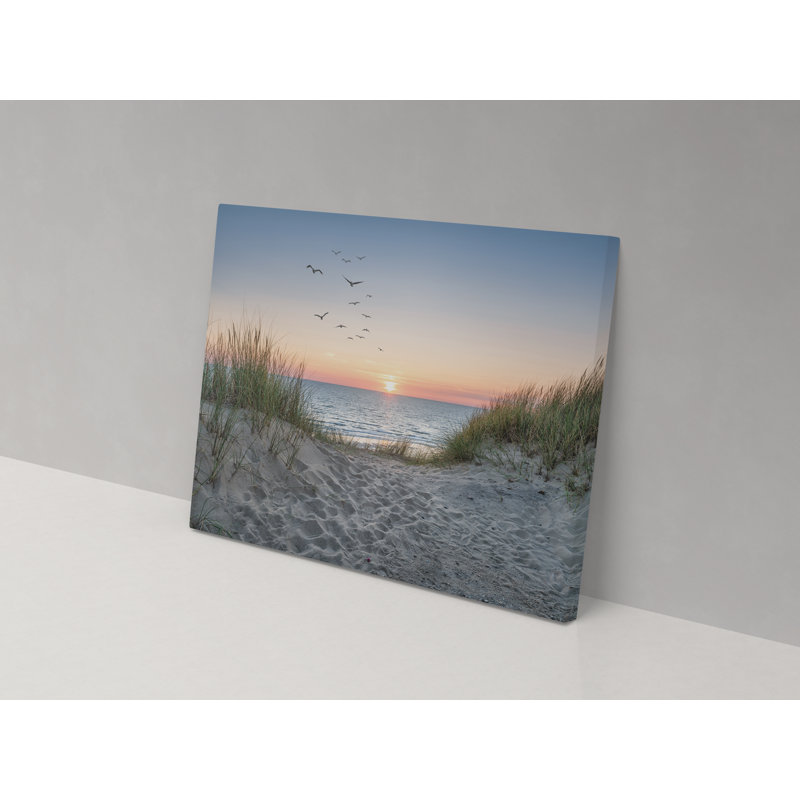 Birds over the Banks 1 Piece Wrapped Canvas Wall Art, 36cm H x 52cm W x 4cm D