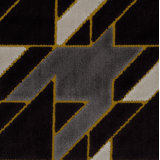 Briefcase Geometric Cut Velvet Upholstery Fabric