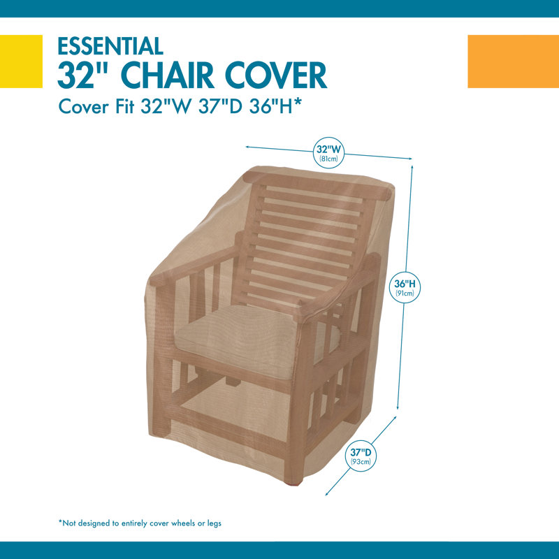 Chaise d'extérieur tout temps incontournable, H 36 po x l 32 po x P 37 po