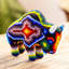 Figurine ilee noble bison huichol