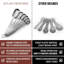 6 Piece Stainless Steel Measuring Spoons
