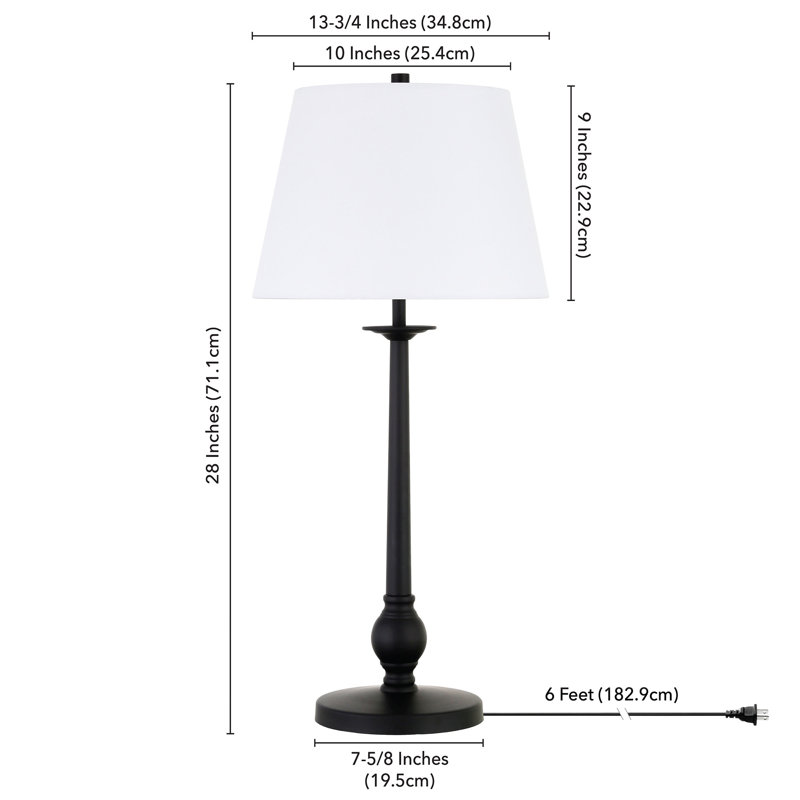 Wilmer Metal Table Lamp, Blackened Bronze