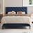 Bed Frames with Button Tufted Headboard, Linen Upholstered Platform Bed with Wooden Slats Support, Easy Assembly, No Box Spring Required-1269304822-1269304713