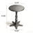 15.75 inch Round Small End Table, Wooden Pedestal Side Coffee Tables, Vintage Accent Nightstand for Living Room, Bedroom, Entryway (Black)-1869613093