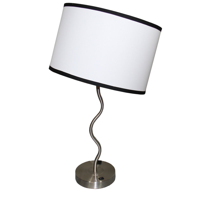 Antianna Metal Table Lamp, White