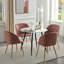 Almandine Round Dining Table with Iron Base