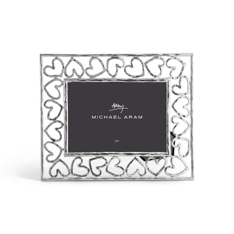 Heart Frame, 8" x 10", Silver