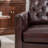 Azib 31'' Wide Genuine Leather Top Grain Leather Swivel Armchair-777011266