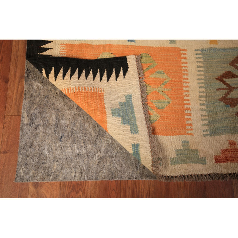 Tapis oriental kilim à tissage plat 8 x 11