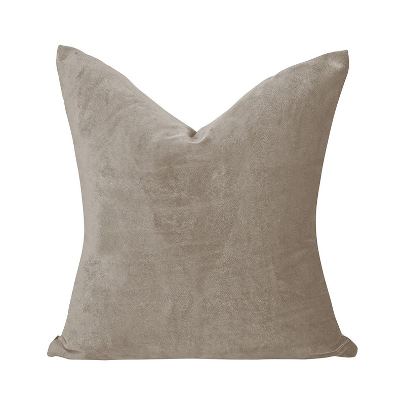 Matte Velvet Cushion Cover - 1 Pc, 30cm x 30cm, Seashell