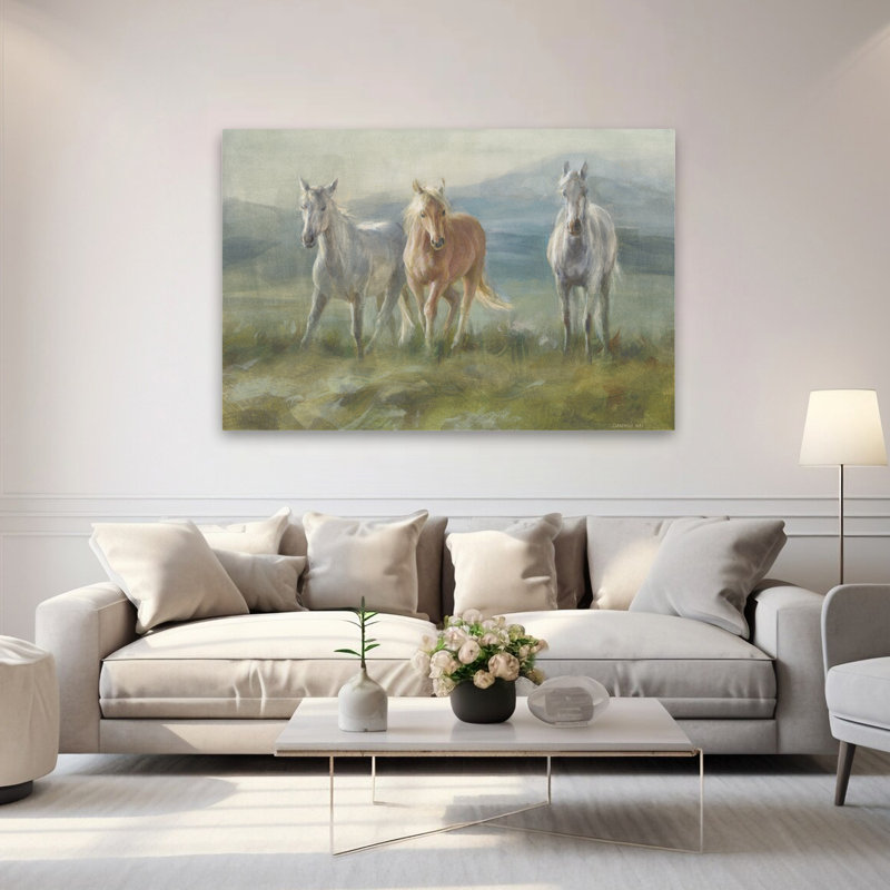 Art animalier et animal Rangeland Horses, H 40 po x l 60 po