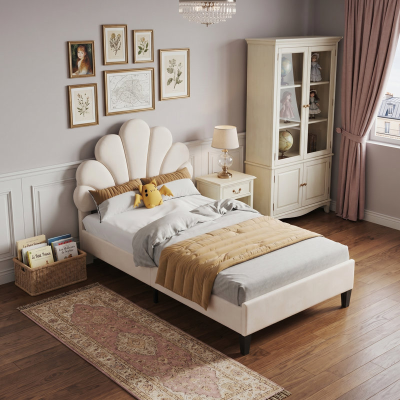 Bed, Beige