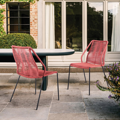 Steel Outdoor Stacking Dining Armchair