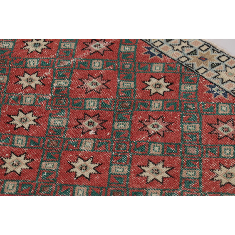 Vintage One-of-a-Kind 3'10X6'9 Hand Knotted Area Rug