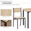 Ensemble de table de salle à manger 3 pièces pour 2 personnes, table de cuisine moderne et chaises, ensemble de salle à manger pour coin-repas, petit espace, appartement, peu encombrant