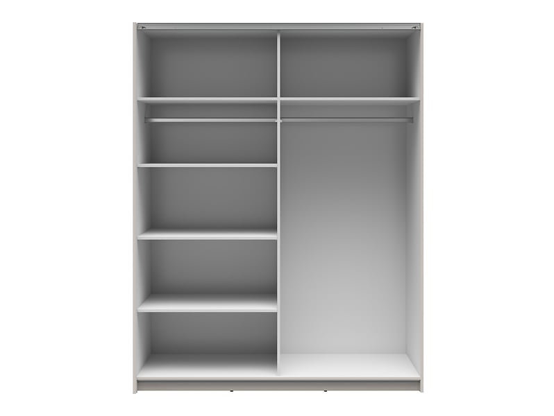 Manufactured Wood Wardrobe, 196cm H x 184cm W x 60cm D, Cashmere