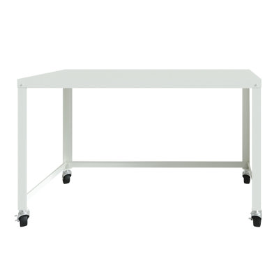 Yeomans Ready-to-Assemble 48-inch Wide Mobile Metal Desk for Home Office