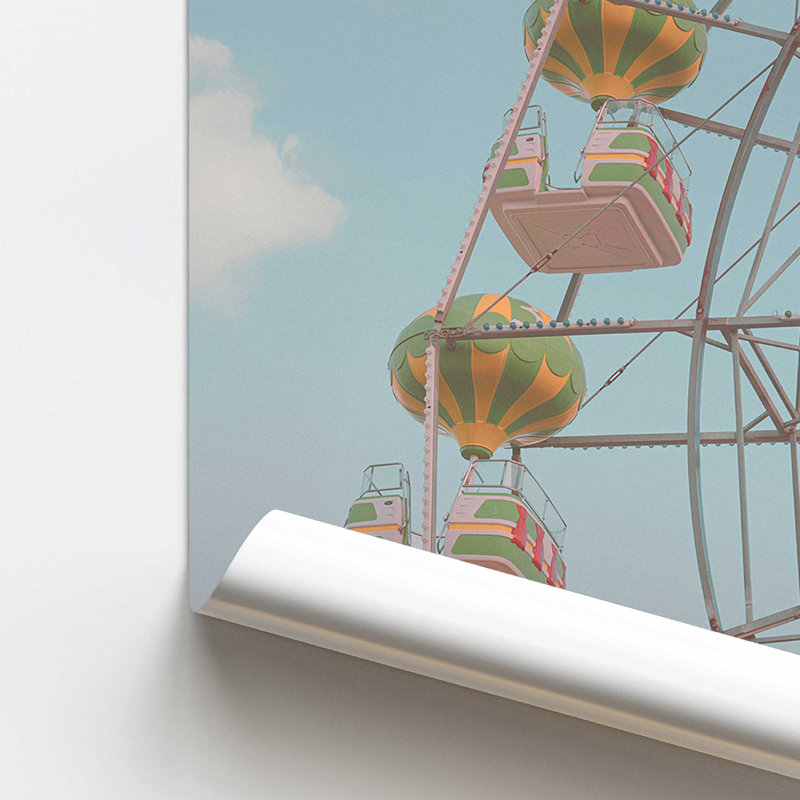 Carousel Dreams In The Sky, reproduction d'art, H 11 po x l 14 po, Impression sans cadre