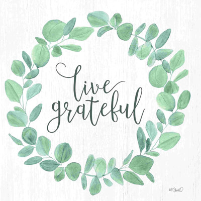 Couronne d'eucalyptus Live Grateful