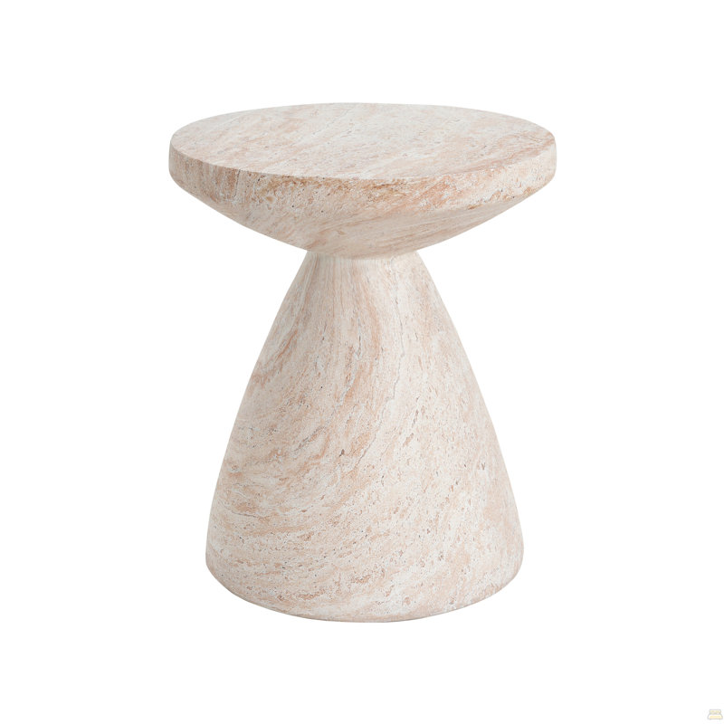 Outdoor/Indoor Lightweight Concrete Side Table