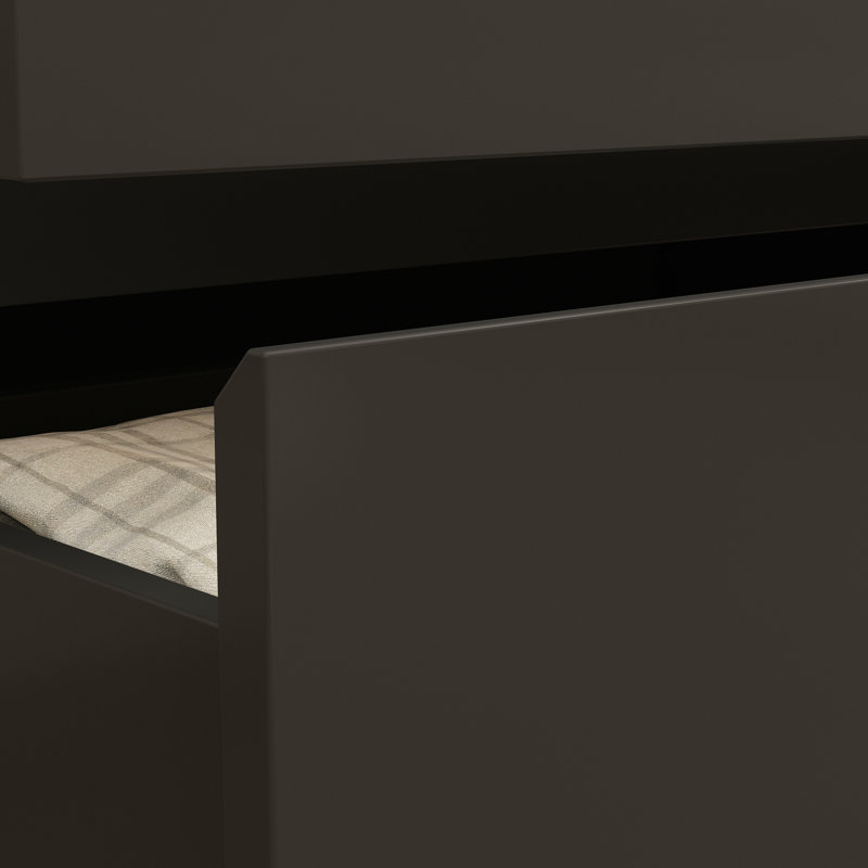 Commode 6 tiroirs Anastasiya Modern, Noir