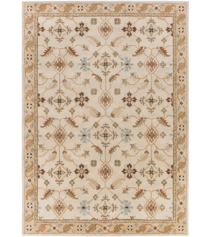 Tapis brun clair en laine touffeté à la main BuckHill, Rectangle 8 pi x 11 pi