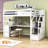 Casner 2 Drawer Loft Bed with Built-in-Desk by Harriet Bee-942134045-942134044