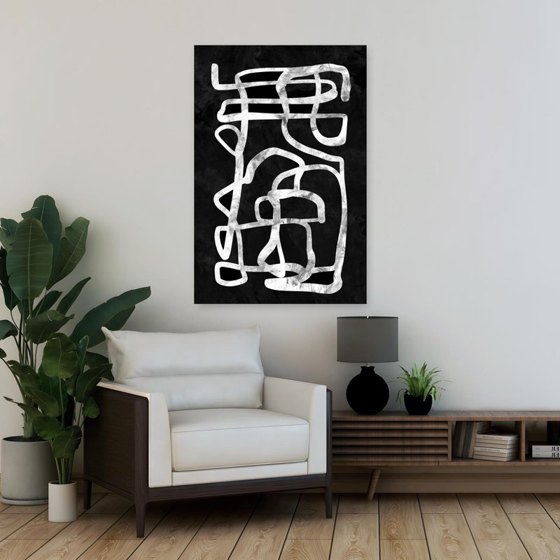 Art contemporain contemporain abstrait, H 36 po x l 24 po