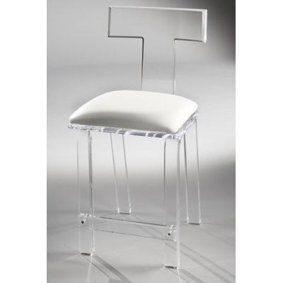 Jaecion Upholstered Faux Leather Counter Stool