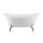 67'' Streamline Clawfoot Soaking Acrylic Bathtub With Drain, Clawfeet, and Bamboo Tray-14879741-14879728