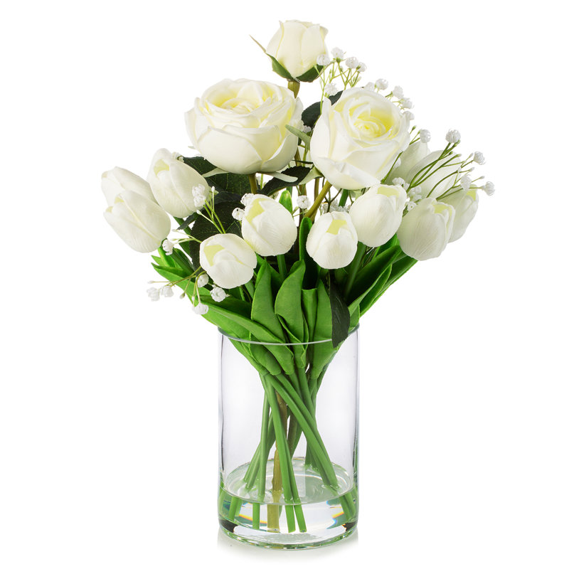 Arrangement in Vase, White