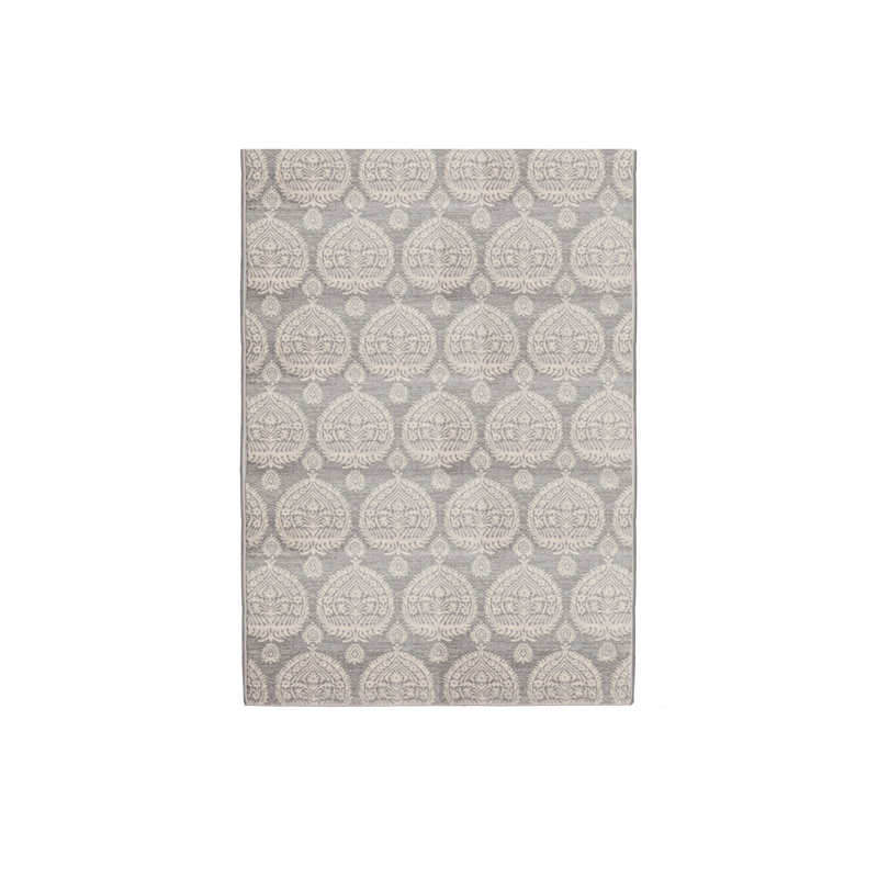 Tapis damassé beige, Rectangle 9 pi x 12 pi, Beige