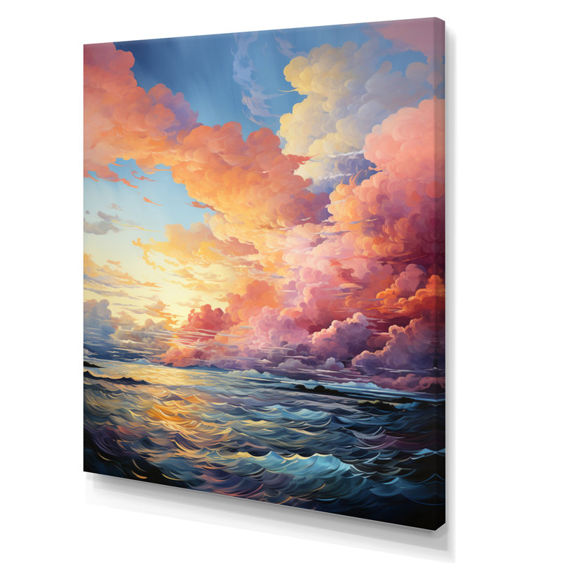 «Benderville Clouds Skys Canvas III», reproduction sur toile, Toile tendue, H 20 po x l 12 po x P 1 po