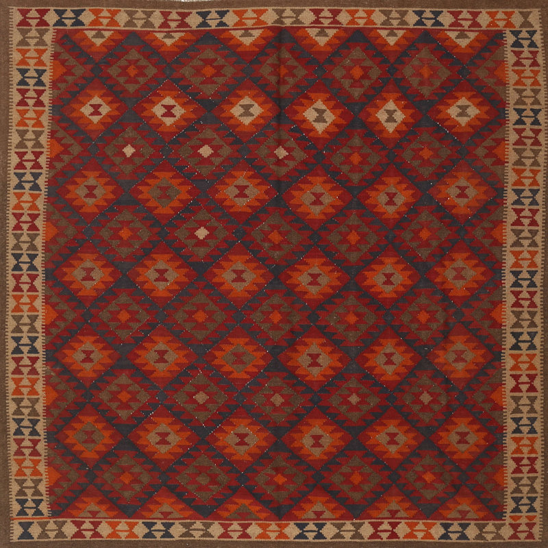 Tapis en laine Mehroon, Rond 5 pi