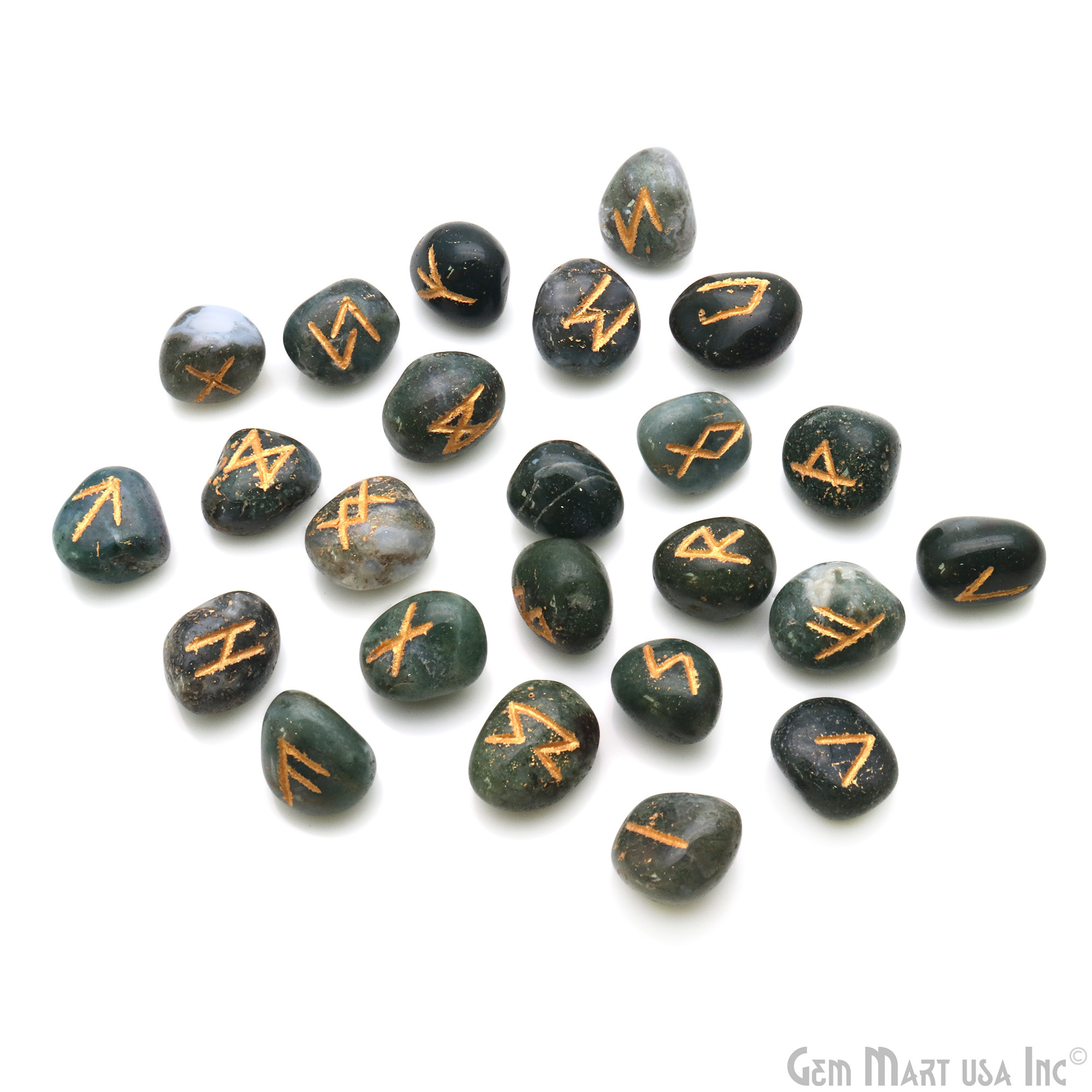 Bloodstone Set of Rune Stones