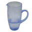 Pichet en verre texturé bleu 8,75 po